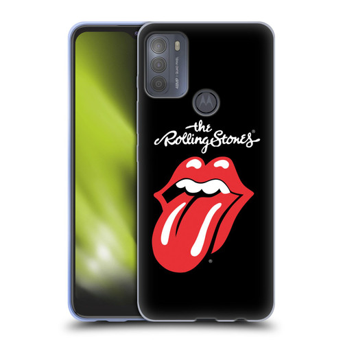 The Rolling Stones Key Art Tongue Classic Soft Gel Case for Motorola Moto G50
