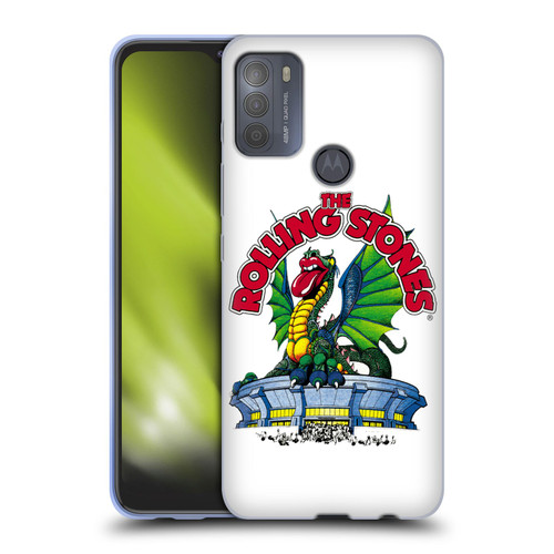 The Rolling Stones Key Art Dragon Soft Gel Case for Motorola Moto G50