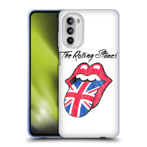 The Rolling Stones Key Art UK Tongue Soft Gel Case for Motorola Moto G52