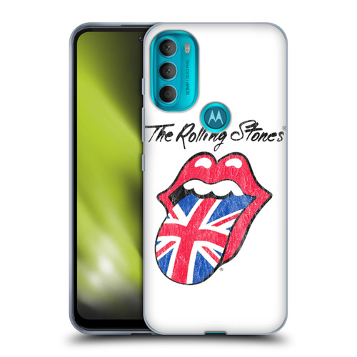 The Rolling Stones Key Art UK Tongue Soft Gel Case for Motorola Moto G71 5G