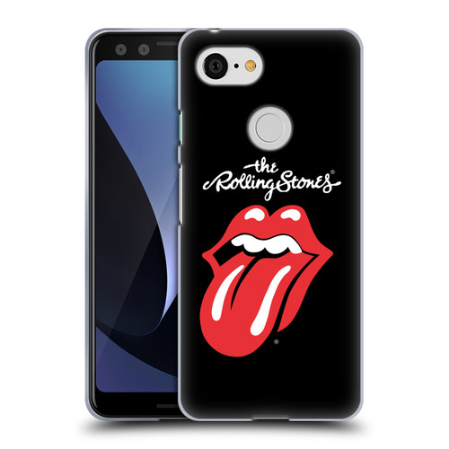 The Rolling Stones Key Art Tongue Classic Soft Gel Case for Google Pixel 3