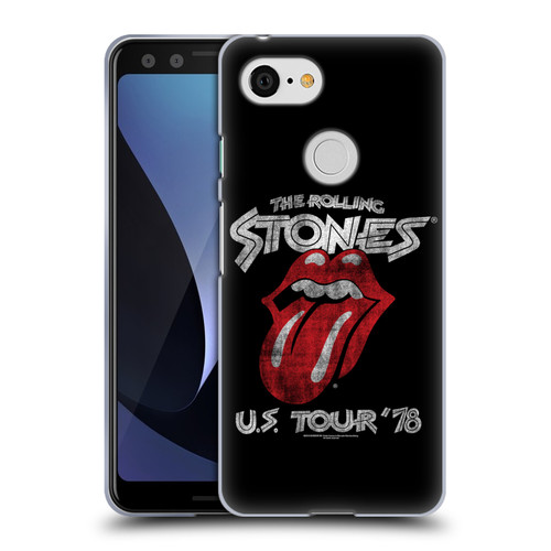 The Rolling Stones Key Art US Tour 78 Soft Gel Case for Google Pixel 3