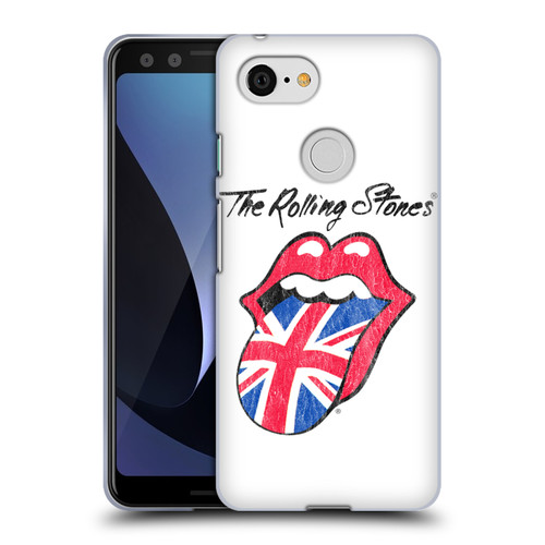 The Rolling Stones Key Art UK Tongue Soft Gel Case for Google Pixel 3