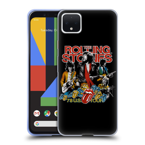 The Rolling Stones Key Art 78 US Tour Vintage Soft Gel Case for Google Pixel 4 XL