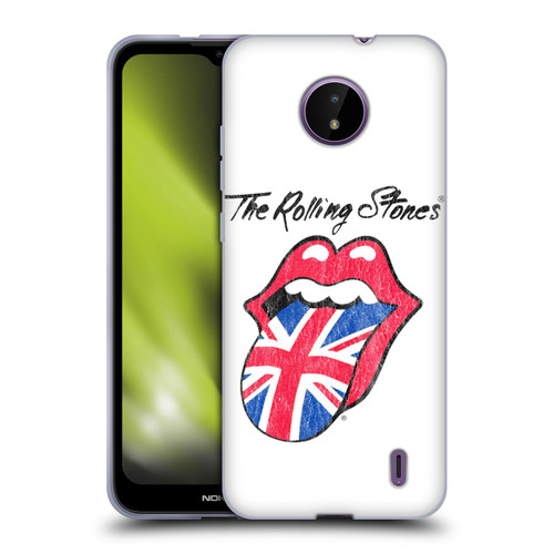 The Rolling Stones Key Art UK Tongue Soft Gel Case for Nokia C10 / C20