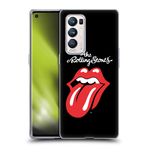 The Rolling Stones Key Art Tongue Classic Soft Gel Case for OPPO Find X3 Neo / Reno5 Pro+ 5G