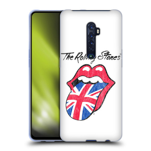 The Rolling Stones Key Art UK Tongue Soft Gel Case for OPPO Reno 2