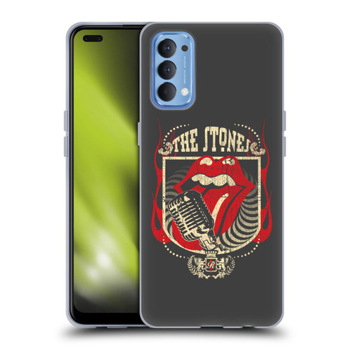 The Rolling Stones Key Art Jumbo Tongue Soft Gel Case for OPPO Reno 4 5G