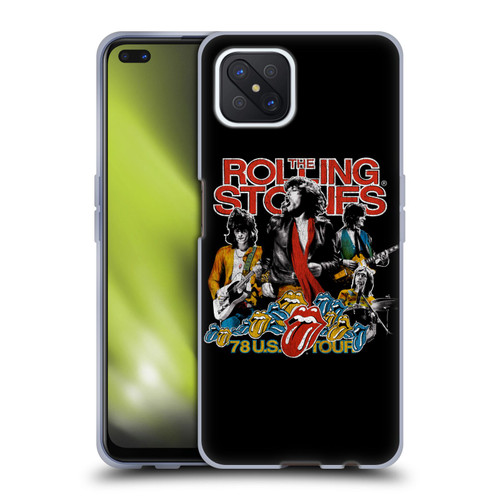 The Rolling Stones Key Art 78 US Tour Vintage Soft Gel Case for OPPO Reno4 Z 5G