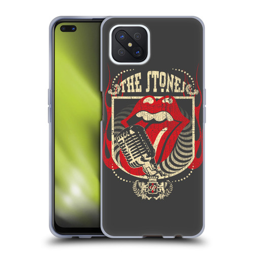 The Rolling Stones Key Art Jumbo Tongue Soft Gel Case for OPPO Reno4 Z 5G