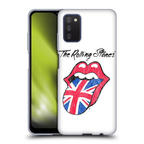 The Rolling Stones Key Art UK Tongue Soft Gel Case for Samsung Galaxy A03s (2021)