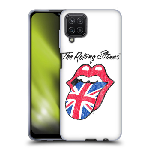 The Rolling Stones Key Art UK Tongue Soft Gel Case for Samsung Galaxy A12 (2020)