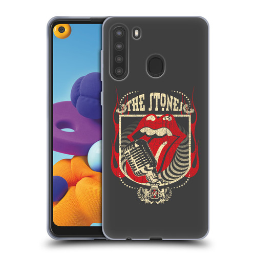 The Rolling Stones Key Art Jumbo Tongue Soft Gel Case for Samsung Galaxy A21 (2020)