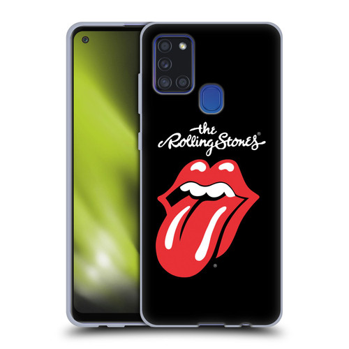 The Rolling Stones Key Art Tongue Classic Soft Gel Case for Samsung Galaxy A21s (2020)