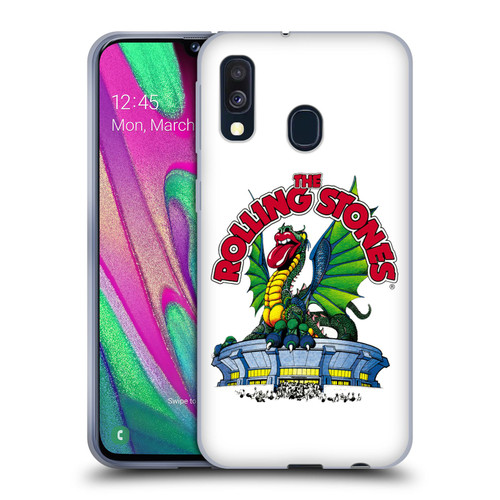 The Rolling Stones Key Art Dragon Soft Gel Case for Samsung Galaxy A40 (2019)