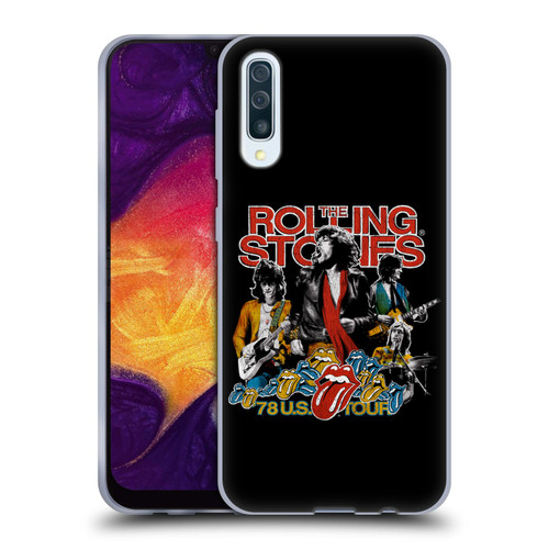The Rolling Stones Key Art 78 US Tour Vintage Soft Gel Case for Samsung Galaxy A50/A30s (2019)