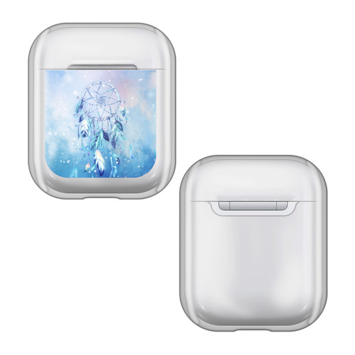 Simone Gatterwe Art Mix Blue Dreamcatcher Clear Hard Crystal Cover Case for Apple AirPods 1 1st Gen / 2 2nd Gen Charging Case