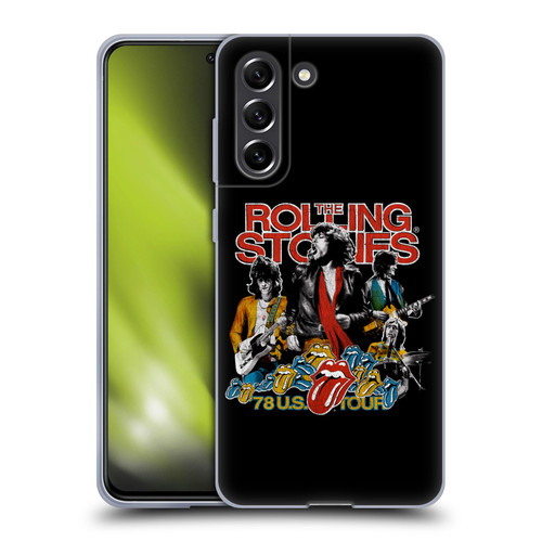 The Rolling Stones Key Art 78 US Tour Vintage Soft Gel Case for Samsung Galaxy S21 FE 5G