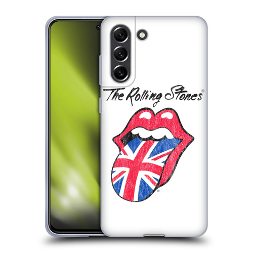 The Rolling Stones Key Art UK Tongue Soft Gel Case for Samsung Galaxy S21 FE 5G