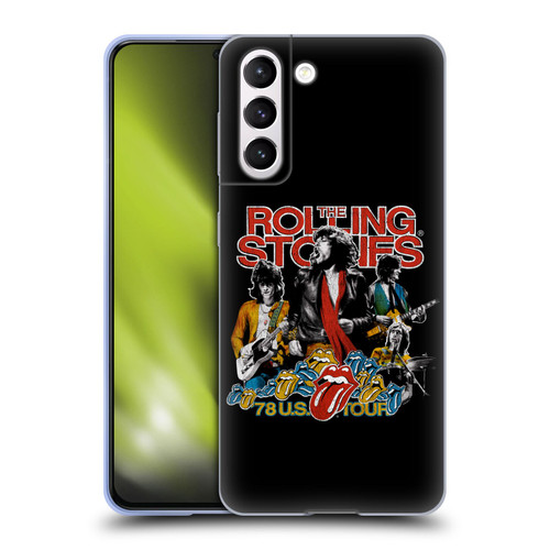 The Rolling Stones Key Art 78 US Tour Vintage Soft Gel Case for Samsung Galaxy S21 5G