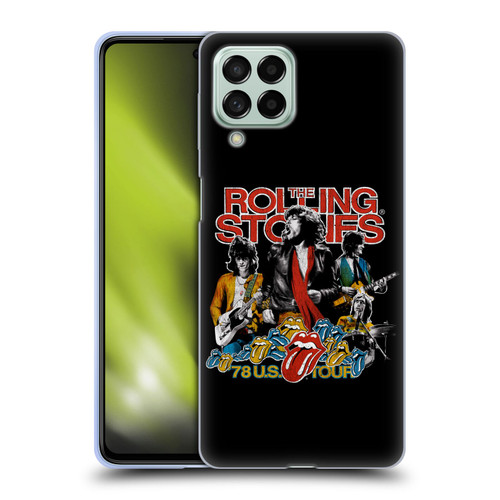 The Rolling Stones Key Art 78 US Tour Vintage Soft Gel Case for Samsung Galaxy M53 (2022)