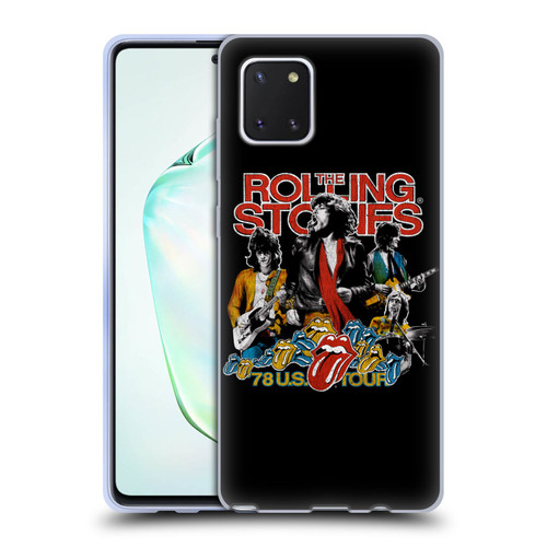 The Rolling Stones Key Art 78 US Tour Vintage Soft Gel Case for Samsung Galaxy Note10 Lite