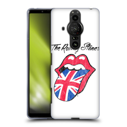 The Rolling Stones Key Art UK Tongue Soft Gel Case for Sony Xperia Pro-I