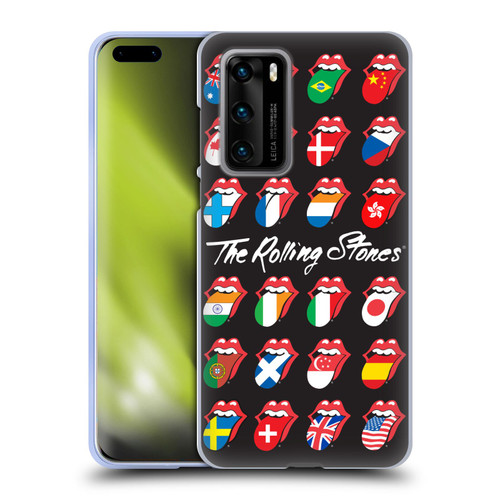 The Rolling Stones Licks Collection Flag Poster Soft Gel Case for Huawei P40 5G