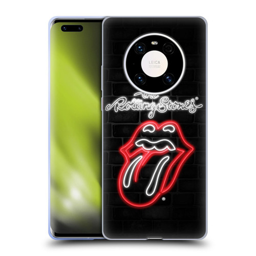 The Rolling Stones Licks Collection Neon Soft Gel Case for Huawei Mate 40 Pro 5G