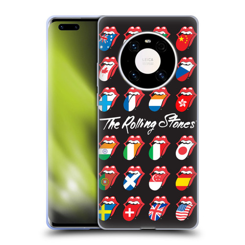 The Rolling Stones Licks Collection Flag Poster Soft Gel Case for Huawei Mate 40 Pro 5G