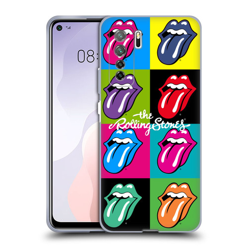 The Rolling Stones Licks Collection Pop Art 1 Soft Gel Case for Huawei Nova 7 SE/P40 Lite 5G