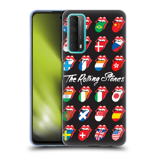 The Rolling Stones Licks Collection Flag Poster Soft Gel Case for Huawei P Smart (2021)