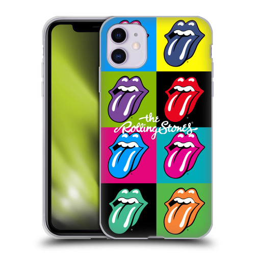 The Rolling Stones Licks Collection Pop Art 1 Soft Gel Case for Apple iPhone 11