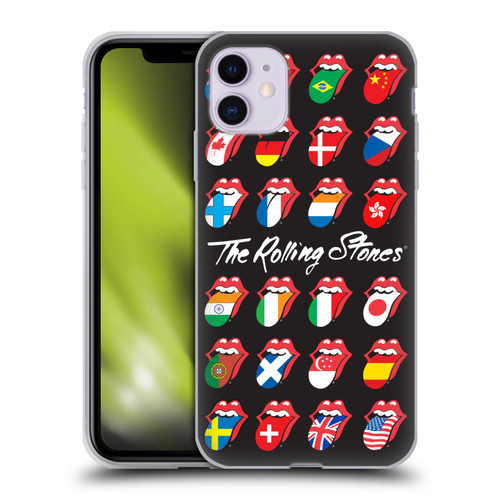 The Rolling Stones Licks Collection Flag Poster Soft Gel Case for Apple iPhone 11
