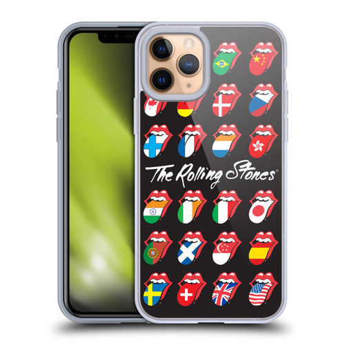 The Rolling Stones Licks Collection Flag Poster Soft Gel Case for Apple iPhone 11 Pro