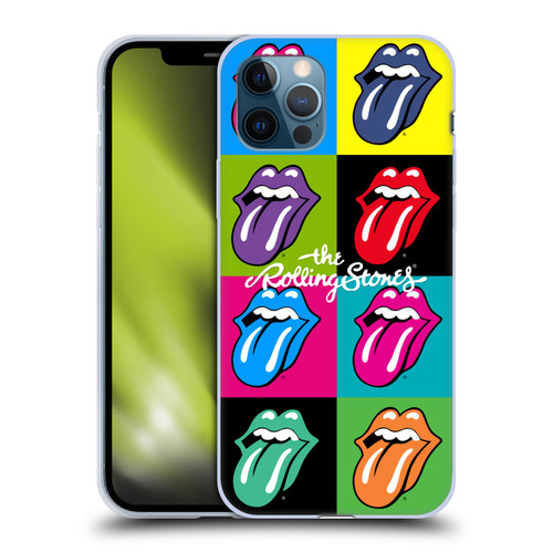 The Rolling Stones Licks Collection Pop Art 1 Soft Gel Case for Apple iPhone 12 / iPhone 12 Pro