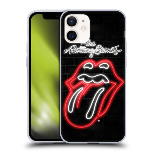The Rolling Stones Licks Collection Neon Soft Gel Case for Apple iPhone 12 Mini