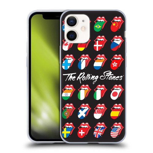 The Rolling Stones Licks Collection Flag Poster Soft Gel Case for Apple iPhone 12 Mini