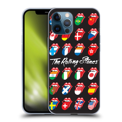 The Rolling Stones Licks Collection Flag Poster Soft Gel Case for Apple iPhone 12 Pro Max