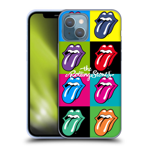 The Rolling Stones Licks Collection Pop Art 1 Soft Gel Case for Apple iPhone 13
