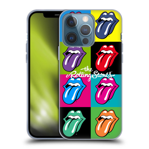 The Rolling Stones Licks Collection Pop Art 1 Soft Gel Case for Apple iPhone 13 Pro