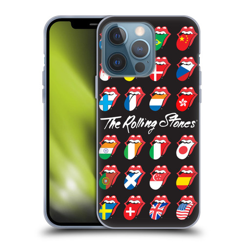 The Rolling Stones Licks Collection Flag Poster Soft Gel Case for Apple iPhone 13 Pro