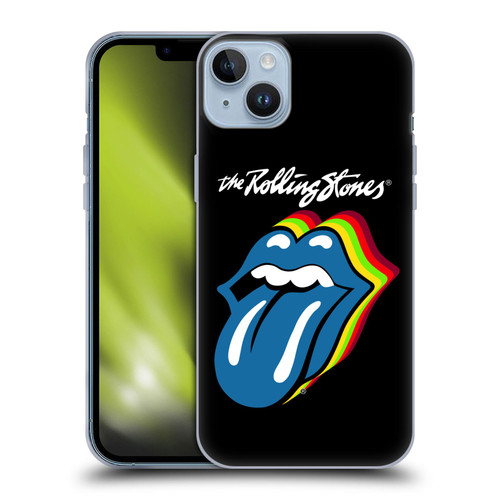 The Rolling Stones Licks Collection Pop Art 2 Soft Gel Case for Apple iPhone 14 Plus