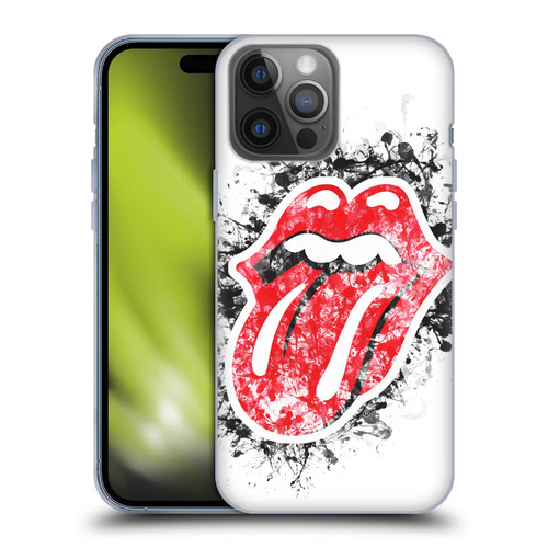 The Rolling Stones Licks Collection Distressed Look Tongue Soft Gel Case for Apple iPhone 14 Pro Max