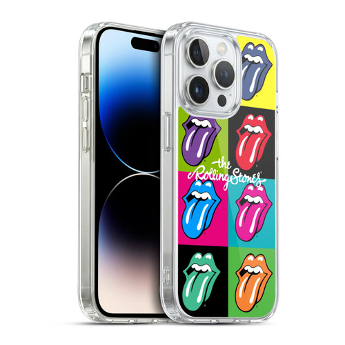 The Rolling Stones Licks Collection Pop Art 1 Soft Gel Case for Apple iPhone 14 Pro