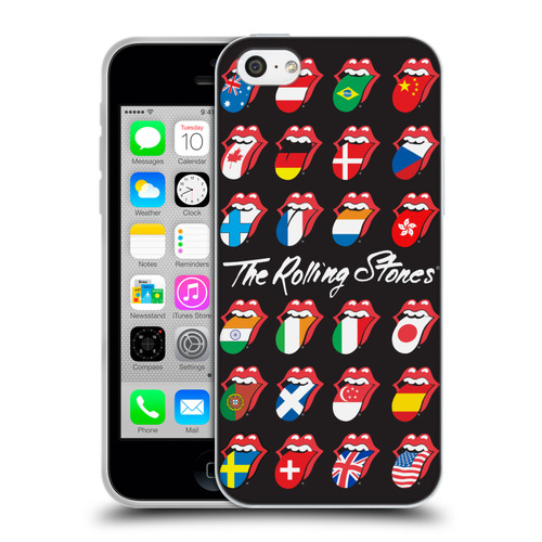 The Rolling Stones Licks Collection Flag Poster Soft Gel Case for Apple iPhone 5c