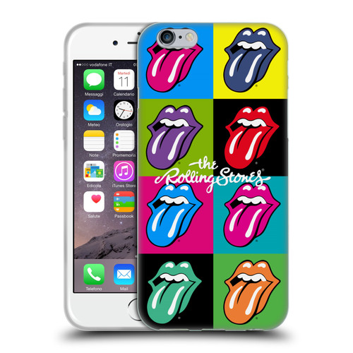 The Rolling Stones Licks Collection Pop Art 1 Soft Gel Case for Apple iPhone 6 / iPhone 6s