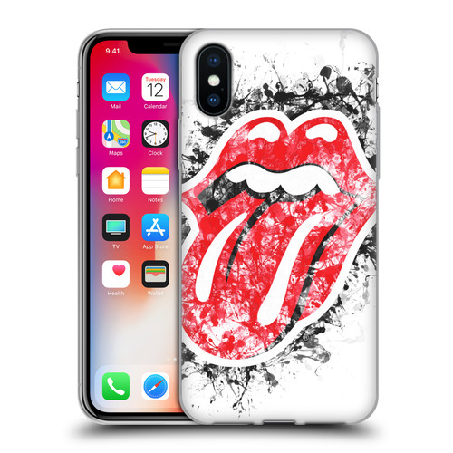 The Rolling Stones Licks Collection Distressed Look Tongue Soft Gel Case for Apple iPhone X / iPhone XS