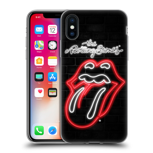 The Rolling Stones Licks Collection Neon Soft Gel Case for Apple iPhone X / iPhone XS