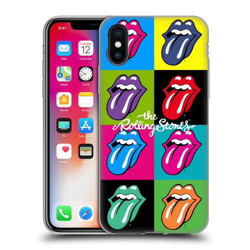 The Rolling Stones Licks Collection Pop Art 1 Soft Gel Case for Apple iPhone X / iPhone XS